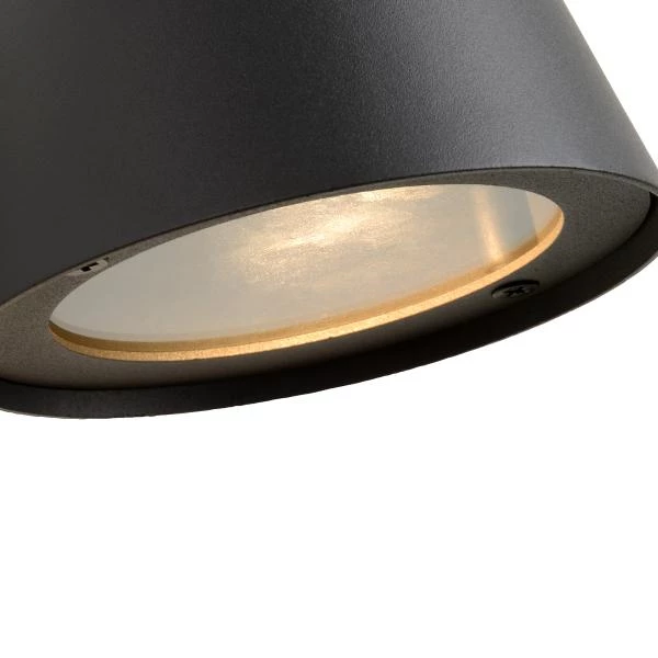 Lucide DINGO-LED - Wandlamp Binnen/Buiten - LED Dimb. - GU10 - 1x5W 3000K - IP44 - Antraciet - detail 2